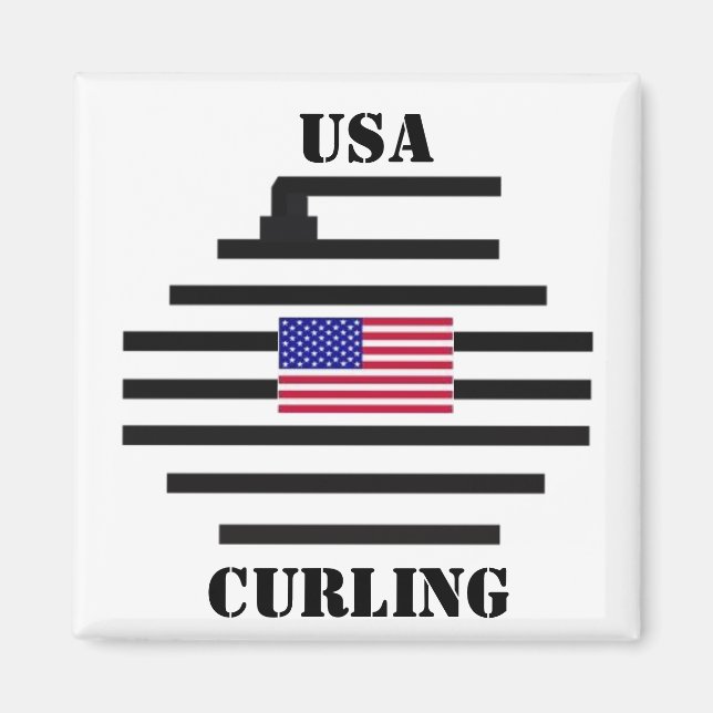 USA Curling 2010 Magnet (Front)