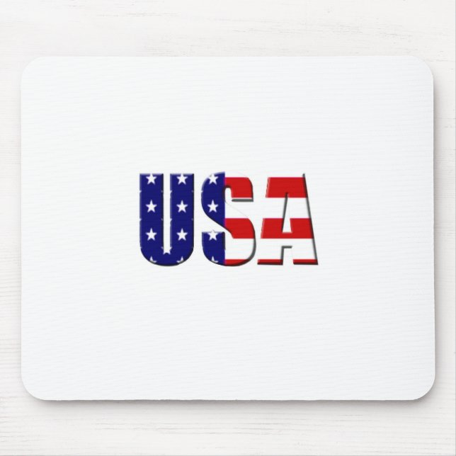 USA Custom Logo Design Mouse Mat (Front)