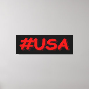 "#USA" Cute Design. Buy Now Poster Canvas Print