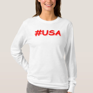 "#USA" Cute Design. Buy Now T-Shirt