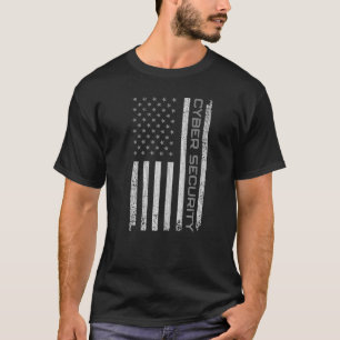 USA Cyber Security For Men Women Anti Malware Geek T-Shirt