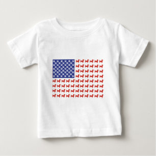 USA Dachshund Baby T-Shirt
