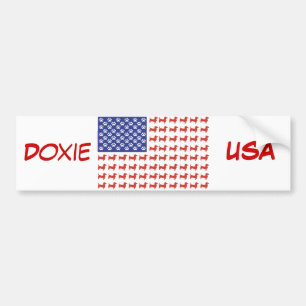 USA Dachshund Bumper Sticker