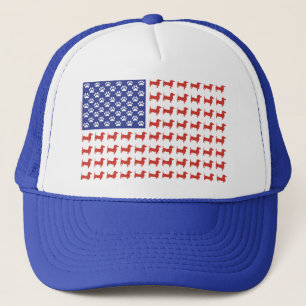 USA Dachshund Trucker Hat