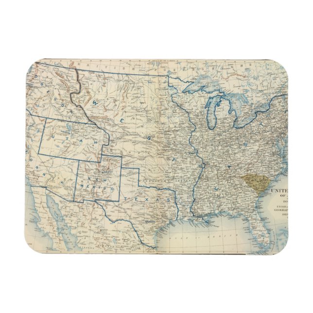 USA Dec 1860 Magnet (Horizontal)