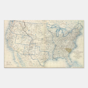 USA Dec 1860 Rectangular Sticker