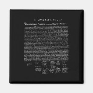 Usa Declaration Of Independence American Magnet