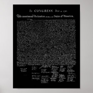 Usa Declaration Of Independence American Poster
