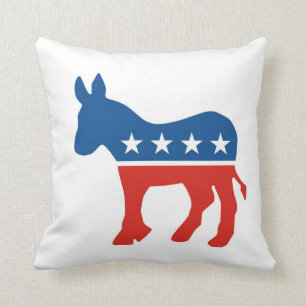 usa democratic party donkey pillow united states