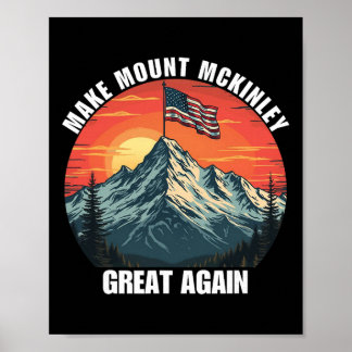 Usa Denali National Park Mount Mckinley Mount Dena Poster