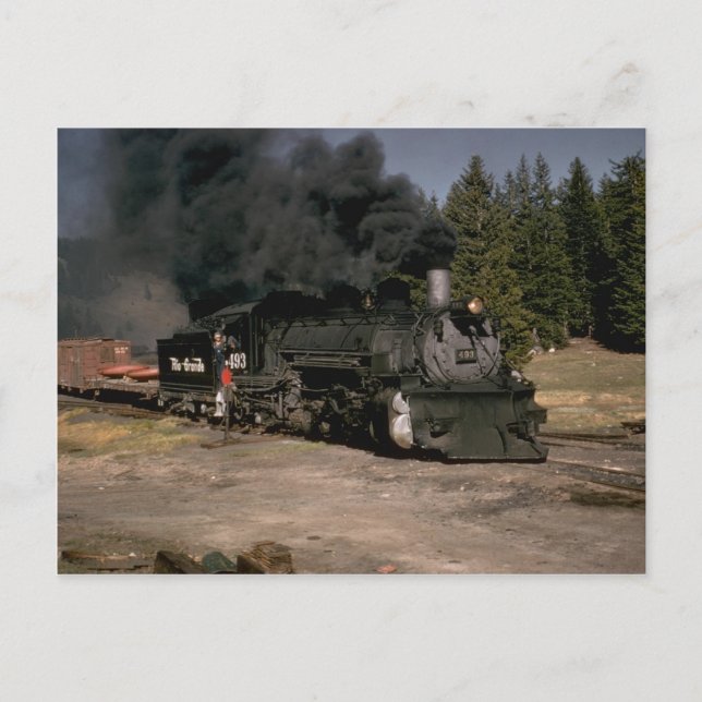 USA, Denver & Rio Grande 2-8-2 narrow gauge Postcard (Front)