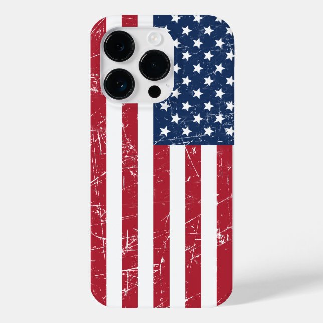 USA Distressed Flag Case-Mate iPhone Case (Back)