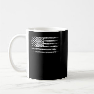 USA Distressed Flag Men T Shirt Patriotic American Coffee Mug