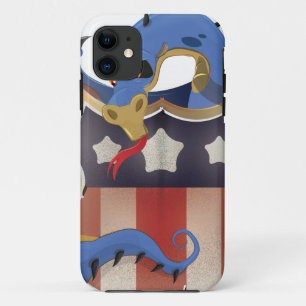USA Dragon Vintage Shield iPhone 11 Case