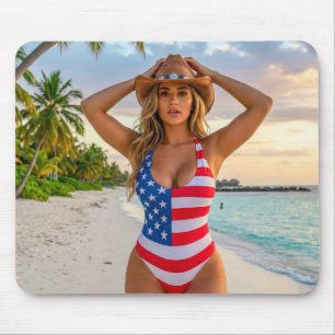 USA Dream Girl 1 Mouse Mat