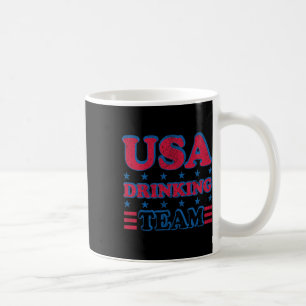Usa Drinking Team 4th Of July Independence Day Dru Coffee Mug