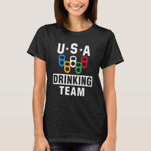 Usa Drinking Team Beer Party Beer T-Shirt