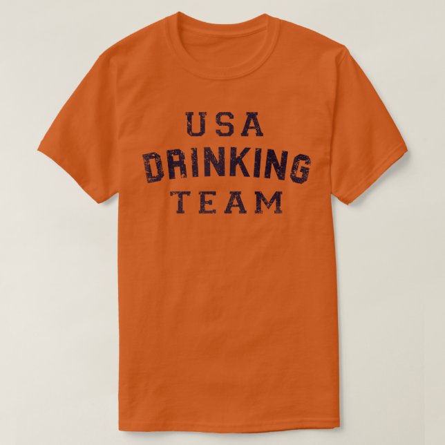 USA Drinking Team T-Shirt (Design Front)