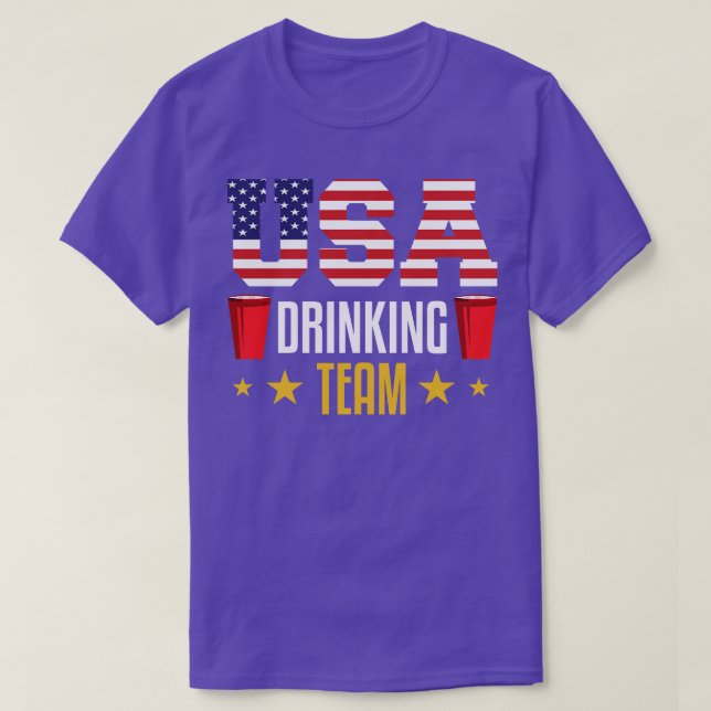 USA Drinking Team T-Shirt (Design Front)