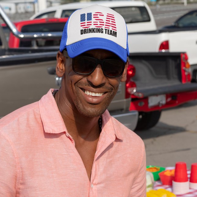 USA Drinking Team Trucker Hat (Creator Uploaded)
