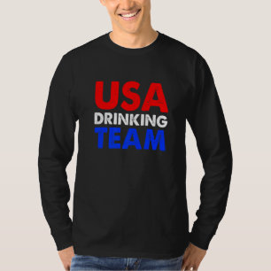 USA Drinking Team Women Fourth Of July Patriotic T-Shirt