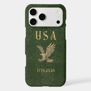 USA Eagle 1775 - 2026 Fax green leather