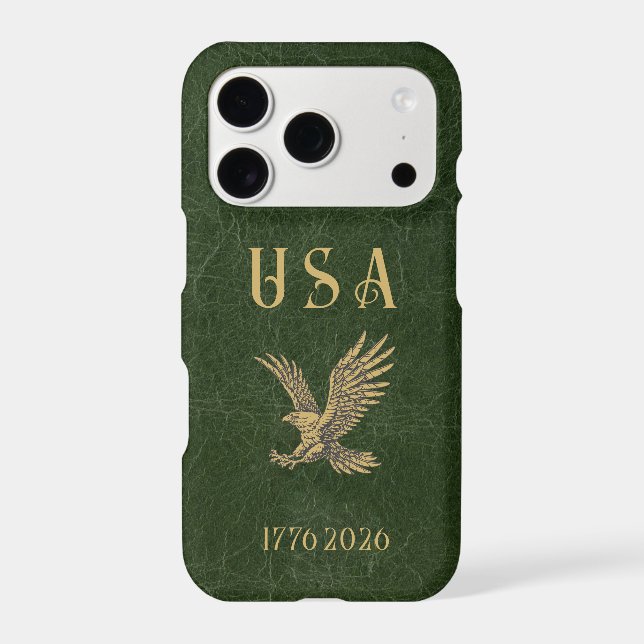 USA Eagle 1775 - 2026 Fax green leather  (Back)