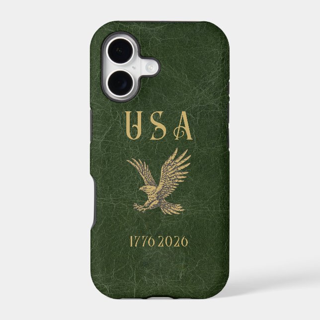 USA Eagle 1775 - 2026 Fax green leather  (Back)