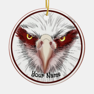 USA Eagle Ceramic Tree Decoration