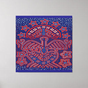USA Eagle Democratic Patriot Canvas Print
