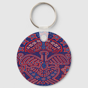 USA Eagle Democratic Patriot Key Ring