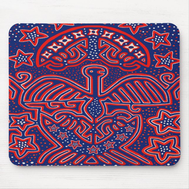 USA Eagle Democratic Patriot Mouse Mat (Front)