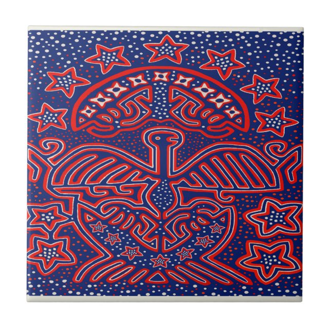 USA Eagle Democratic Patriot Tile (Front)