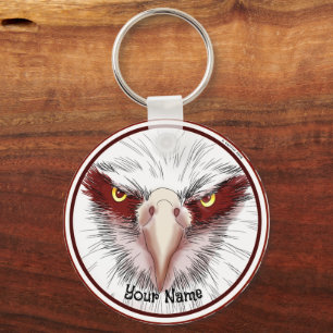 USA Eagle Head  Key Ring