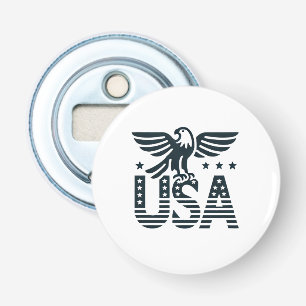 USA Eagle Patriotic Desig -Stars and Stripes Style Bottle Opener