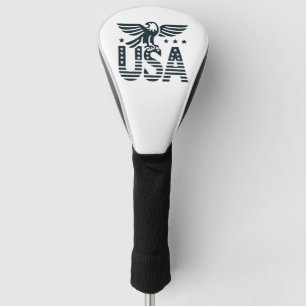 USA Eagle Patriotic Desig -Stars and Stripes Style Golf Head Cover