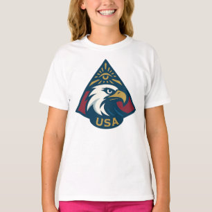 USA Eagle Pyramid Emblem — Eye of Providence T-Shirt
