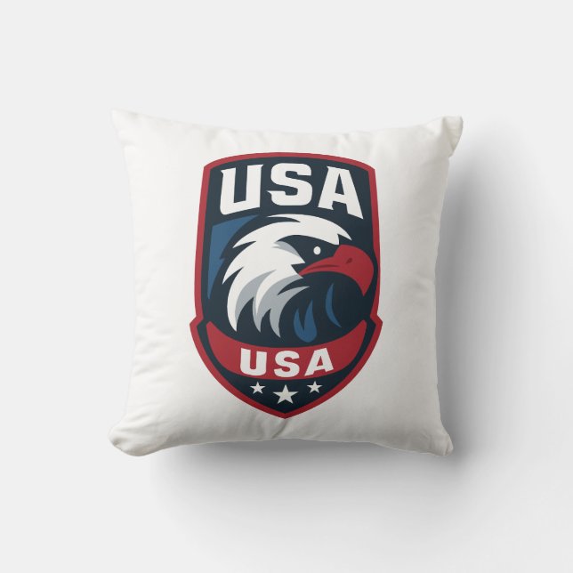 USA Eagle Sports Crest Cushion (Front)