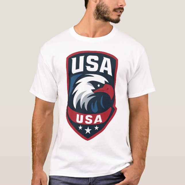 USA Eagle Sports Crest T-Shirt (Front)