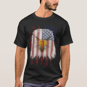USA Eagle With American Flag T-Shirt