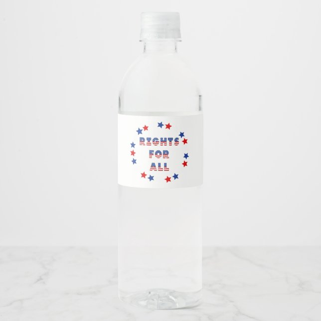 USA Elections Party Collection! Water Bottle Label (Front)