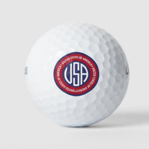USA emblem Golf Balls