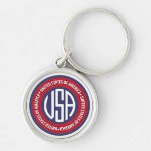 USA emblem Key Ring