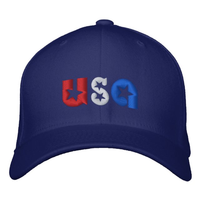 USA EMBROIDERED HAT (Front)