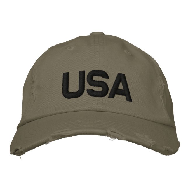USA EMBROIDERED HAT (Front)