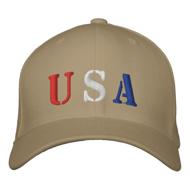 USA EMBROIDERED HAT (Front)