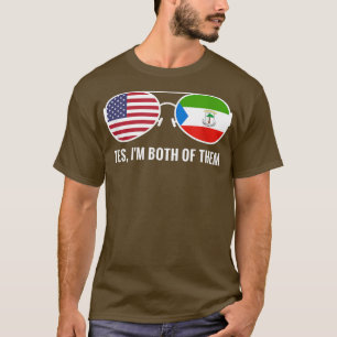 USA Equatorial Guinea Flag Sunglasses Equatoguinea T-Shirt