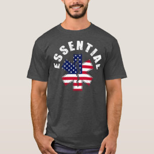 USA Essential Worker EMT Nurse First Responders T-Shirt