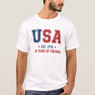 USA Est 1776. | 250 Years of Freedom | America 250 T-Shirt