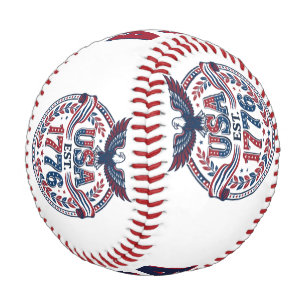 USA EST. 1776 Eagle Emblem Baseball